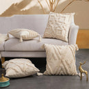 GobekUsa Geometric Tufted Fringed Cushion Cover for Stylish Home Decor