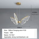 GobekUsa LED Butterfly Ceiling Chandelier - Luxury Pendant Light for Bedroom, Living & Dining Room