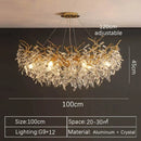 GobekUsa Crystal Pendant Chandelier for Luxury Dining Living Room LED Lighting