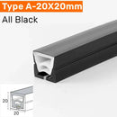 GobekUsa Black Silicone Tube LED Neon Light for Outdoor Flexible Strip Lights