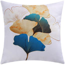 GobekUsa Blue Floral Cushion Cover 45x45cm for Modern Home Decor & Office Sofa