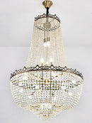 GobekUsa Crystal LED Chandelier for Living & Dining Room Luxury