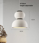 GobekUsa Gourd Shaped LED Chandelier: Nordic Wabi Sabi Design for Homestay, Cafe & Restaurant