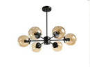 GobekUsa Adjustable Ball Glass Lustre Chandelier for Living, Dining, Bedroom Lighting