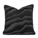 GobekUsa Black & Gold Floral Jacquard Throw Pillow Cover Oriental Art Case