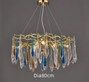 GobekUsa Bird's Nest Crystal LED Chandelier: Modern Bubble Pendant Light for Living Room & Bedroom.