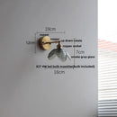 GobekUsa Glass Bedside Sconce: Modern Nordic LED Wall Light with Pull Chain Switch