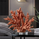 GobekUsa Coral Resin Statue Desk Decoration Modern Home Decor Ornaments