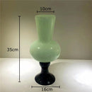 GobekUsa Goblet Glass Vase for Desk Decoration with Artificial Flowers