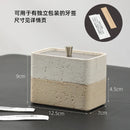 GobekUsa Double Decker Jewelry Organizer with Natural Stone, 2 in 1 Floss Box & Bathroom Ornament
