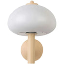 GobekUsa Cream Mushroom Glass Wall Light: Bauhaus LED Bedroom Aisle Wall Light