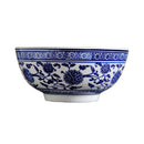GobekUsa Blue and White Ceramic Noodle Bowl - Japanese Style Tableware