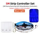 GobekUsa Flowing LED Strip Light: SMD 2835 Pixel Horse Race Tape Light with Wireless Controller
