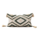 GobekUsa Boho Diamond Pillow Cover Set - Orange Pink Green Black - 45x45cm 30x50cm