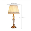 GobekUsa Crystal Floor Lamp: European Retro Table Lamp for Home Décor, Living Room, Bedroom