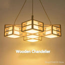 GobekUsa Japanese Wood Tea Room Pendant Light