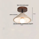 GobekUsa LED Wood Yellow Travertine Ceiling Light - Modern Style for Home Decor