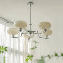 GobekUsa Glass Ball Pendant Chandelier LED Lamp for Modern French Bedroom