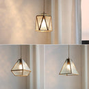 GobekUsa Blue Glass LED Pendant Light Fixture Modern Nordic Wire Hanging Lamp