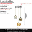 GobekUsa Crystal LED Ceiling Chandelier for Living Room, Bedroom, Dining, and Kitchen