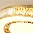 GobekUsa Gold Crystal Ceiling Chandelier LED Fixture for Luxury Home Decor