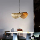 GobekUsa Leaf Light Copper Chandelier Pendant Lamp for Bedside Living Room Dining Bar