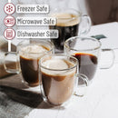 GobekUsa Double Wall Glass Coffee Cup 250/350ml Heat Resistant Latte Milk Lemon Juice