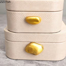 GobekUsa Leather Jewelry Box: Stylish Dresser Table Decor & Storage Jar