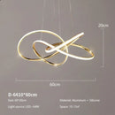 GobekUsa Gold Ring Chandeliers for Modern Dining Room Luxury Bedroom Lighting