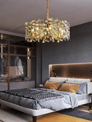 GobekUsa Crystal Chandelier: Modern Bedroom Lighting Fixture for Home Decoration