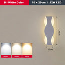 GobekUsa LED Wave Wall Light for Indoor Corridors, Bedrooms, and Sofas