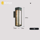 GobekUsa Crystal Bubble Glass Wall Lamp 11W LED Outdoor Sconce IP65 Garden Light