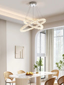 GobekUsa Crystal Chandelier Ring - Elegant Light Luxury for Living Room, Dining Room & Bedroom