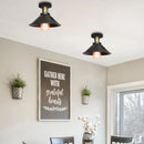 GobekUsa Industrial Flush Mount Light for Home Decor in Bedroom, Kitchen, Living Room