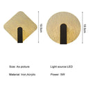 GobekUsa LED Wall Lamp 5W Modern Nordic Sconce Lights for Bedroom Living Room