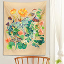 GobekUsa Luna Moth Tapestry: Psychedelic Botanical Wall Hanging for Home Decor