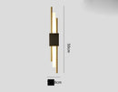 GobekUsa Art Deco Gold LED Wall Sconce with Marble Accent - Modern Bedroom & Living Room Lighting