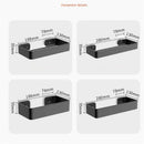 GobekUsa Black Aluminum Bathroom Corner Shelf Wall Mounted Storage Holder