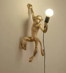 GobekUsa 3 Monkeys Pendant Chandelier - Black White Resin - High-end Indoor LED Decor