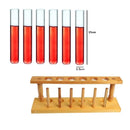 GobekUsa 6-Piece Test Tube Cocktail Glass Set with Free Rack Stand and Shot Glasses Holder