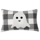 GobekUsa Halloween Ghost Embroidery Pillow for Cozy Living Room Sofa Rest