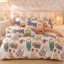 GobekUsa Cotton Thickened Bedding Set - Single/Double Size, High Quality, Warm & Soft.