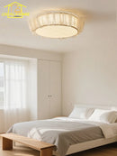 GobekUsa Cream Wind LED Ceiling Light- Modern French Design for Home Decor