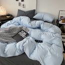 GobekUsa Cotton Bed Sets Comforter Cover Set with Corner Ties