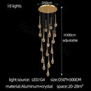 GobekUsa Crystal Bubble Chandelier: Modern Luxury Lighting for Home, Dining, Bedroom & Stairwell