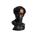 GobekUsa Golden Skeleton Abstract Resin Statue Home Decor Figure