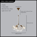 GobekUsa Glass Balls Ceiling Pendant Lights Minimalist Living Room Chandelier Shop Bar Decor