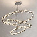 GobekUsa Crystal Chandelier: Modern Minimalist LED Lighting for Living Room and Villa Home