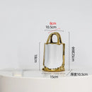 GobekUsa Gold Handbag Vase: Creative Ceramic Floral Arrangement Terrarium Home Decor