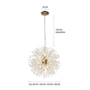 GobekUsa Dandelion Chandelier: Luxury Crystal Pendant Lamp for Living Room and Bedroom